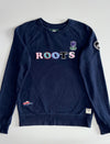 Roots Canada Patch Logo Crewneck Sweatshirt Navy (S)