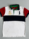 Polo Ralph Lauren Big Pony Colorblock Rugby Crest Polo T-Shirt (S)