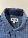 Adidas Golf Windowpane Check Flannel Shirt – Blue (S)