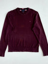 Tommy Hilfiger Pima Cotton Cashmere Crewneck Sweater – Burgundy (L)