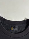National Geographic | Black Sleeve Patch Crewneck Sweatshirt (S)