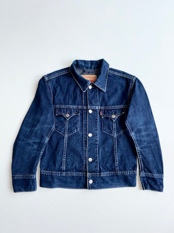 Levi's Lot 70901 Dark Indigo Denim Trucker Jacket – Western Flap Pockets (S)
