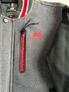 New Balance Grey & Black Varsity Bomber Jacket (S)