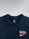 Nike Sportswear The Nike Tee Graffiti Logo Snakeskin Swoosh Faded Black Graphic T-Shirt (M)
