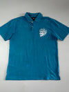 Oniarri Embroidered Oni Mask Polo – Teal (L)