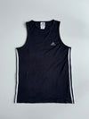 Adidas 3-Stripes Mesh Tank Top – Black (M)