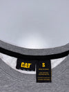 CAT Caterpillar Logo Crewneck Sweatshirt –Grey Heather (L)