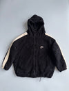 Nike Black Sherpa Fleece Hooded Jacket (L)