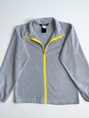 The North Face Grey Fleece Full-Zip Jacket Yellow Zip – Boys (XS)