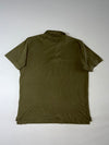 Tommy Hilfiger Olive Green Flag Logo Slim Fit Polo Shirt (2XL)