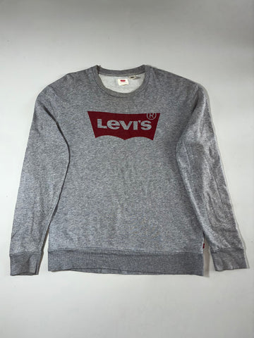 Levi’s Batwing Logo Crewneck Sweatshirt – Grey Marl  (XL)