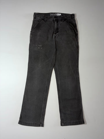 Carhartt Washed Black Relaxed Fit Carpenter Pants (W:30) (L:39)