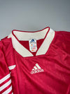 Vintage 90s Adidas Red & White Long Sleeve (2XL)