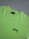 Stussy | Neon Green Spear Logo Tee | (S)