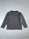 Unicorn Spirit Striped Long Sleeve T-Shirt Grey/Navy/White, Size (L)