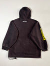 Vintage Ferrari Black Embroidered Logo Pullover Hoodie (M)