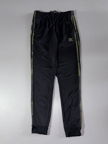 Adidas Originals Camo Stripe Black Track Pants (W:32) (L:42)