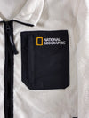 National Geographic Full-Zip Fleece Jacket with Contrast Chest Pocket – Off White (S)