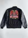 Premium Dragon Embroidered Varsity Jacket With Leather Sleeves (M/L)