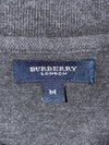 Burberry London Long Sleeve Polo Shirt Charcoal Grey (L)