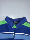 Polo Ralph Lauren Vintage Multistripe Polo T-Shirt | Red Pony Logo | Navy/Green/Blue (XL)