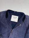 Abercrombie & Fitch Moose Logo Varsity Bomber Jacket – Faded Navy (XL)