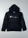 Vintage Champion Big Script Logo Hoodie –(S)