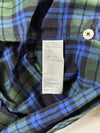 Vintage Abercrombie And Fitch Blue Green Plaid Flannel (M)