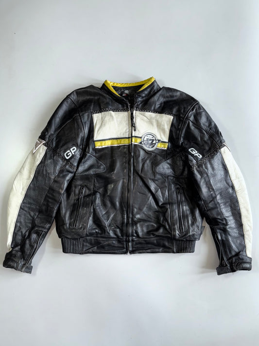 Hein Gericke Riding Gare CE Protected Leather Racing Jacket (L/XL)