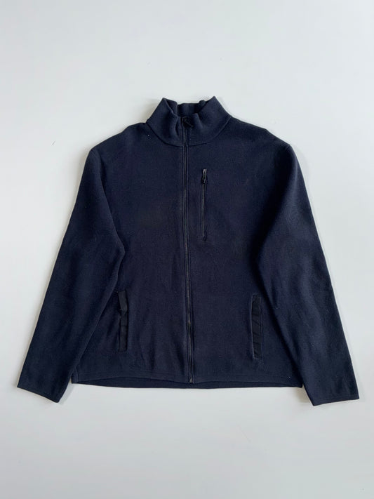 Calvin Klein Waffle-Knit Full-Zip Mock Neck Jacket(XL)