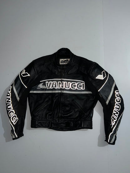 ZVanucci Original Leather Racing jacket (RARE) (PADDED) (S)