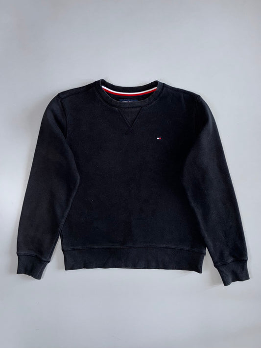 Tommy Hilfiger | Classic Flag Logo Crewneck Sweatshirt | Black (S/M)
