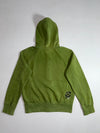 Top Girl Script Embroidered Zip Hoodie – Olive Green (S)