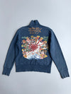 Ed Hardy by Christian Audigier Vintage Full-Zip Jacket | Japanese Rising Sun Skull & Geisha Print (M/L)