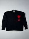 Ami Paris Ami de Coeur Heart Logo Crewneck Sweater – | (L)