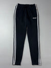 Adidas Essentials 3-Stripes Black Joggers (W:28) (L:39)