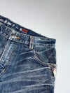 Jizo “Karashishi & Peony” Fully Embroidered Japanese Denim Pants (W:34|L:38)