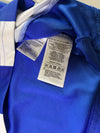 Adidas Blue & White Striped Climalite Long Sleeve Jersey (M)