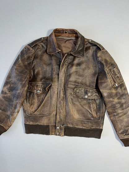 ZSuper Premium RARE Vintage original Leather Jacket (M/L)