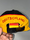 Deutschland Germany Flag Embroidered Black Fan Cap (Adjustable )