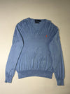 Polo Ralph Lauren Sky Blue V-Neck Pima Cotton Sweater (M)
