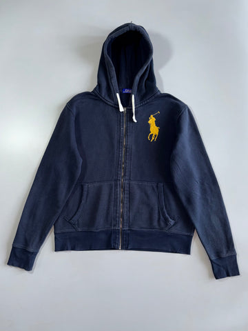 Polo Ralph Lauren Premium Zip-Up Hooded Embroidered Logo Jacket (L/XL)