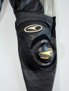 AXO Racing Silver-Stripe Leather Moto Pants With Slider (W:40|L:42)