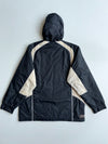 Vintage Y2K Nike Black & Cream Hooded Windbreaker Jacket – Size (XL)