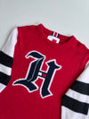 Lewis Hamilton x Tommy Hilfiger Red Varsity Knit Sweater (M)