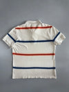 Lacoste | Multi-Stripe Piqué Polo | White, Blue & Red (M)