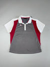 Kappa | Grey Pink Panel Mesh Polo | (XL)