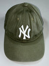 NY Yankees Cap – Olive Green Strapback (Adjustable)