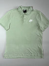 Nike Mint Green Embroidered Logo Polo Shirt (XL)