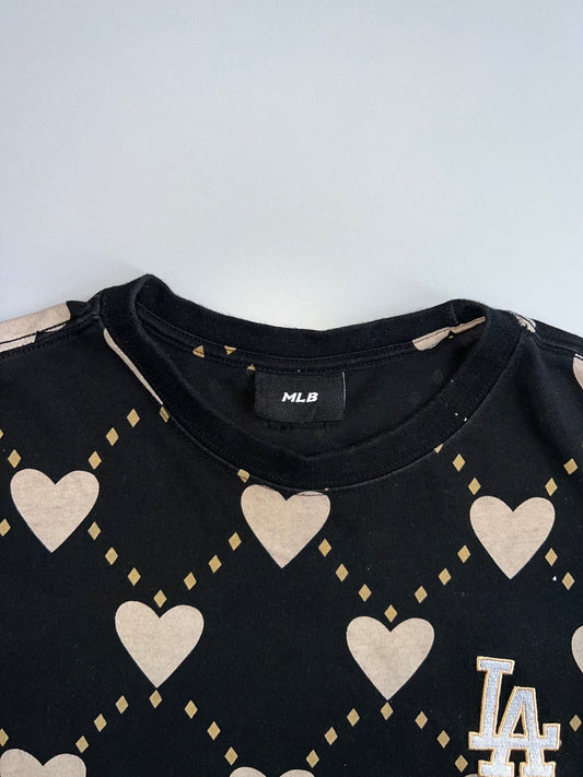 MLB Korea | LA Dodgers All-Over Heart Print T- shirt (S)
